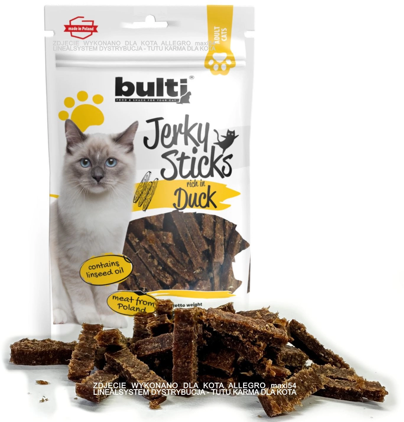 BULTI Jerky Sticks rich in duck