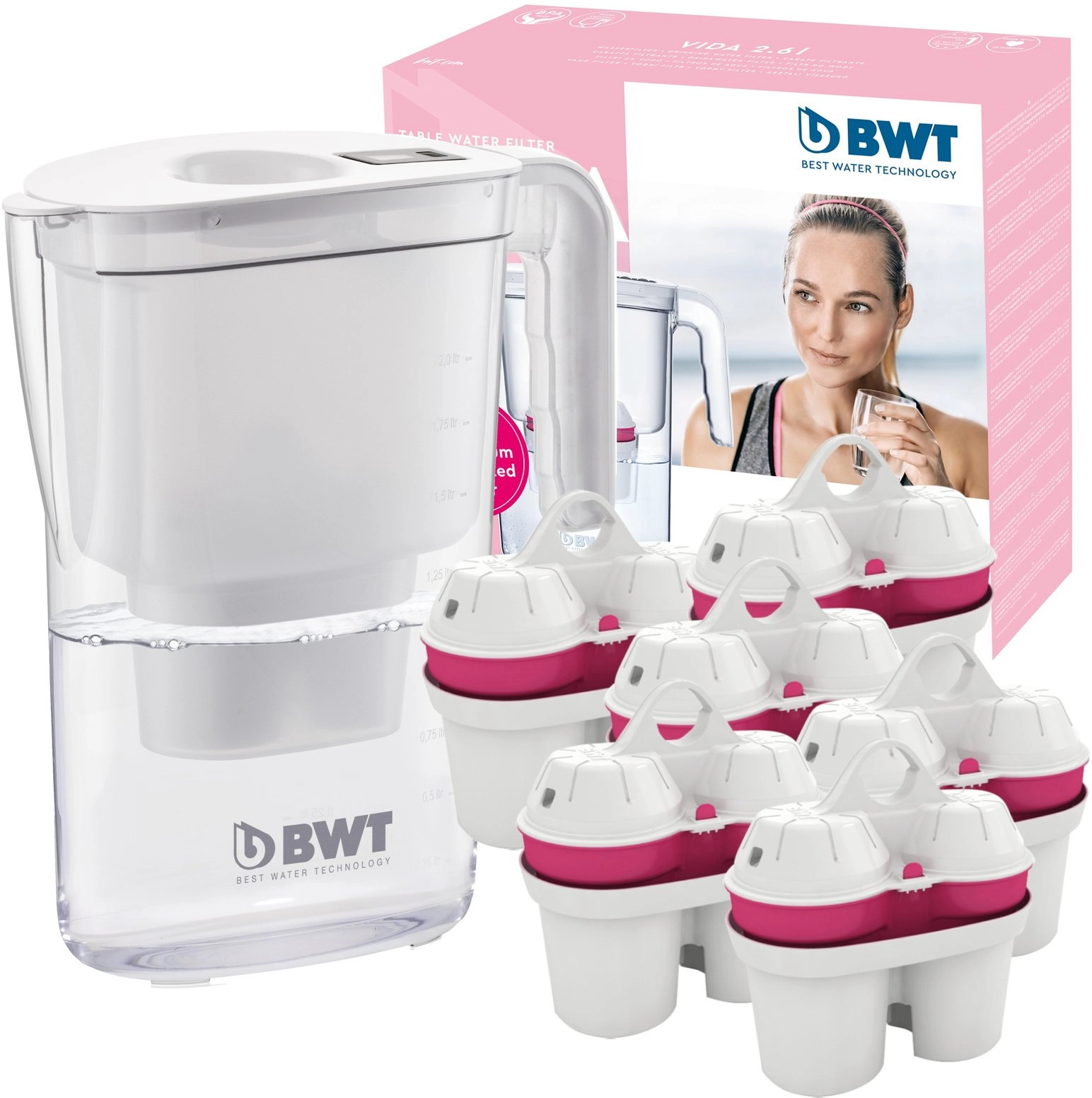 BWT filter jug Vida water filter