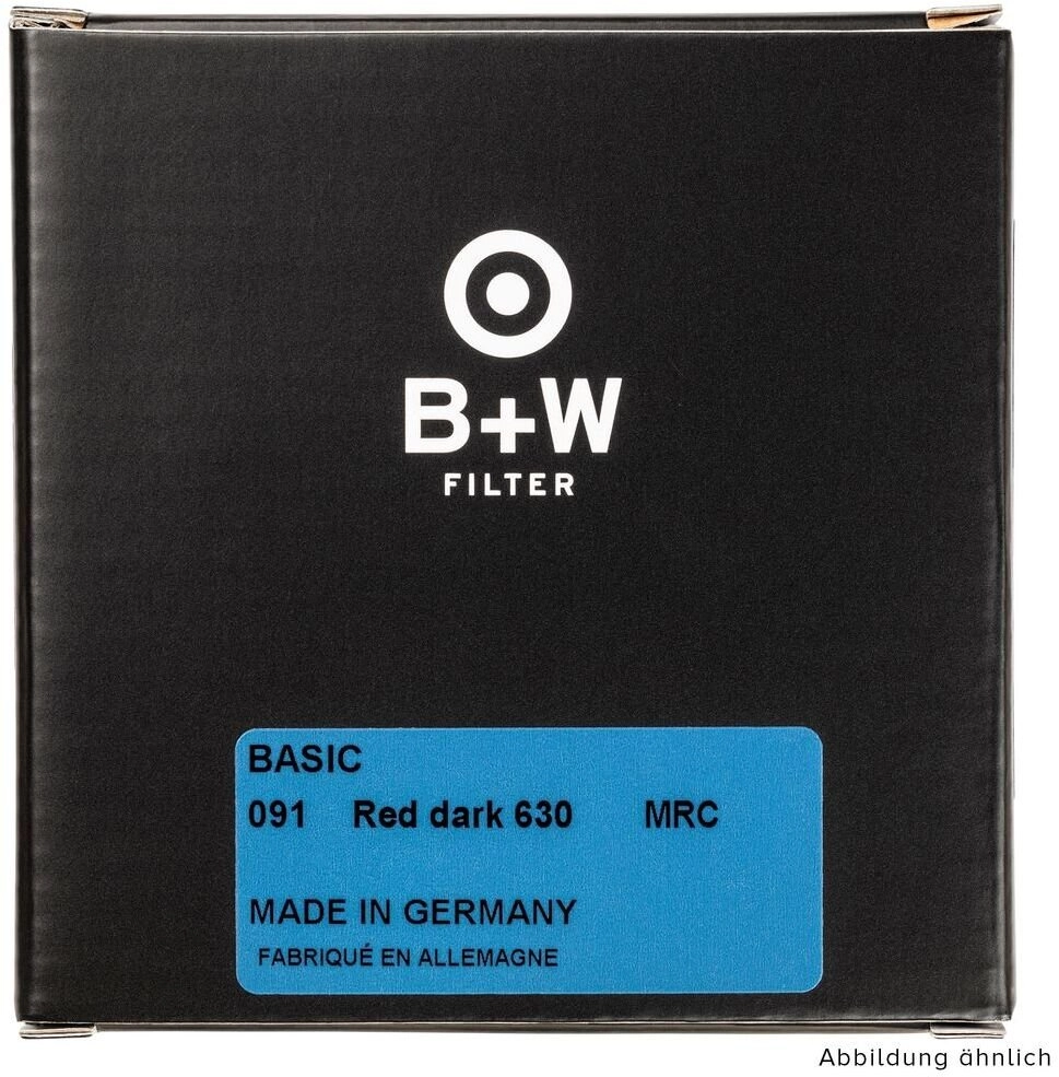 B+W filter Dark red filter B+W