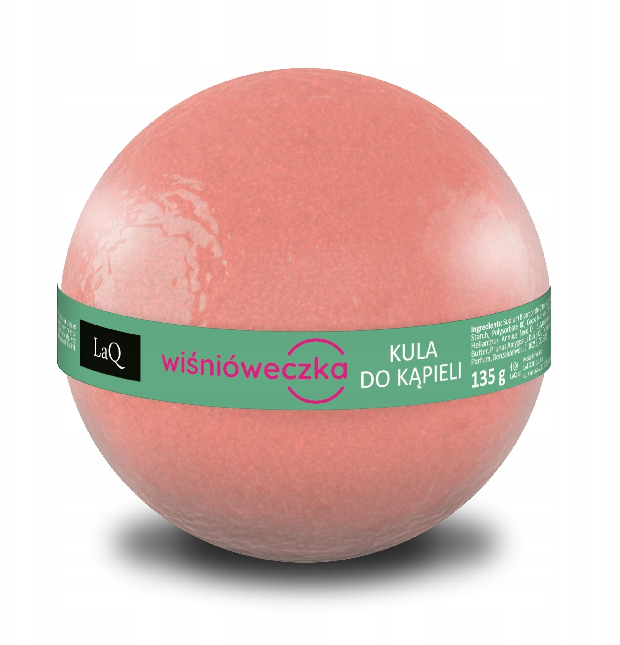 LAQ_Wiśniówka bath bomb 135g 5905778575871