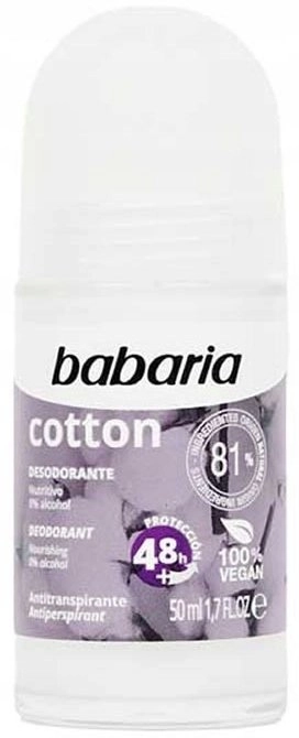 Babaria   Cotton  48h Protection  Deodorant Roll-On