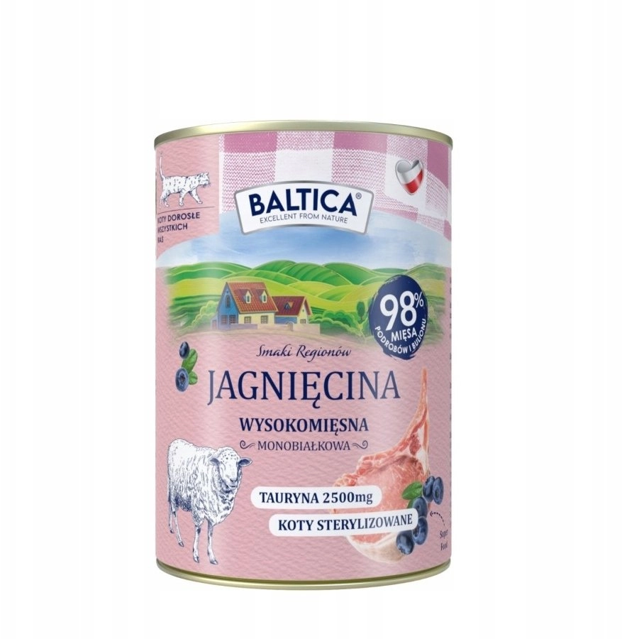 BALTICA SMAKI REGIONÓW Kot dorosły Jagnięcina