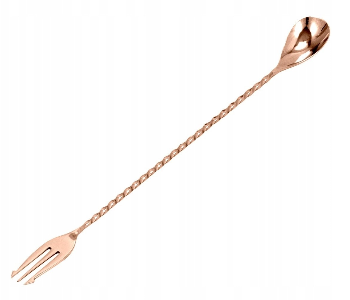 Bartender`s spoon with fork 40 cm