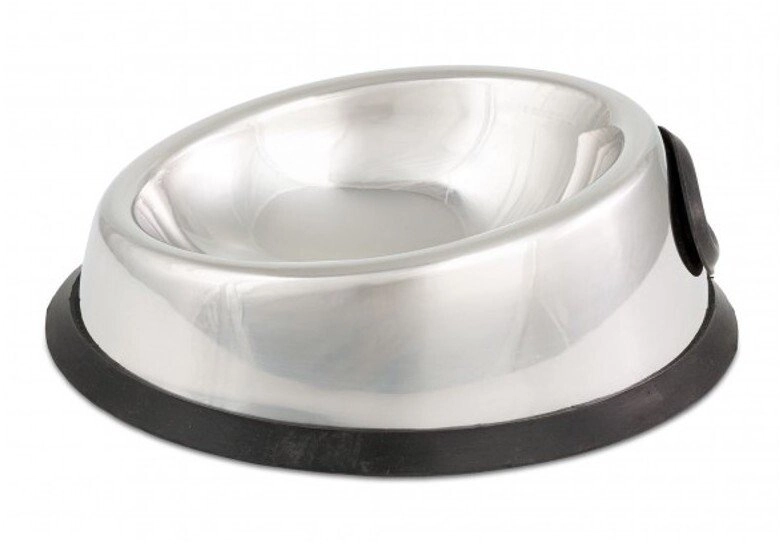 Bowl  for dogs  oval  stainless steel