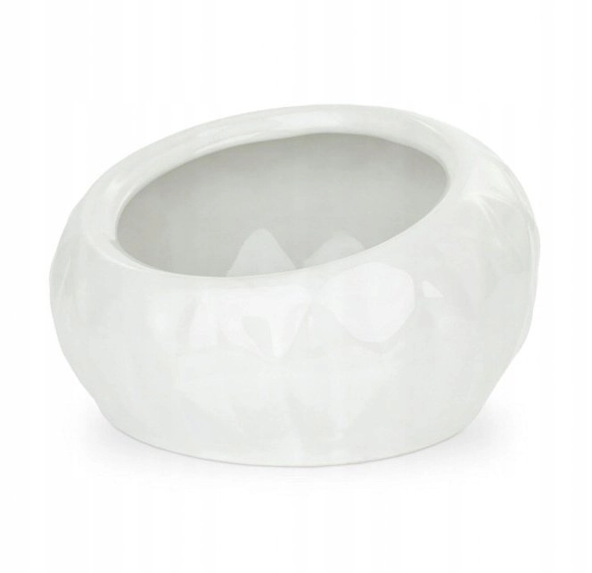 Miska  dla kota/psa  biała  ceramiczna  13cm