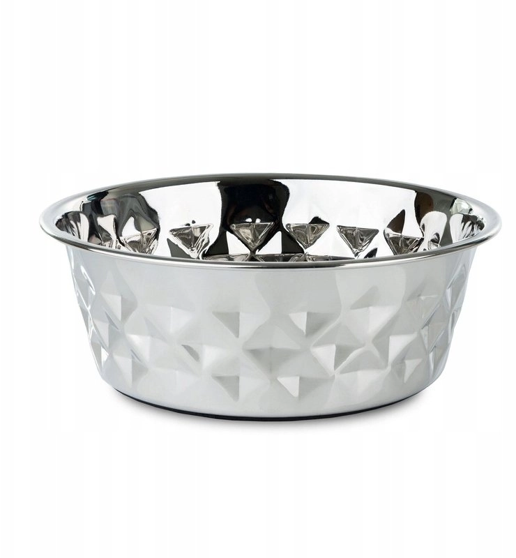 Bowl with a diamond motif non-slip