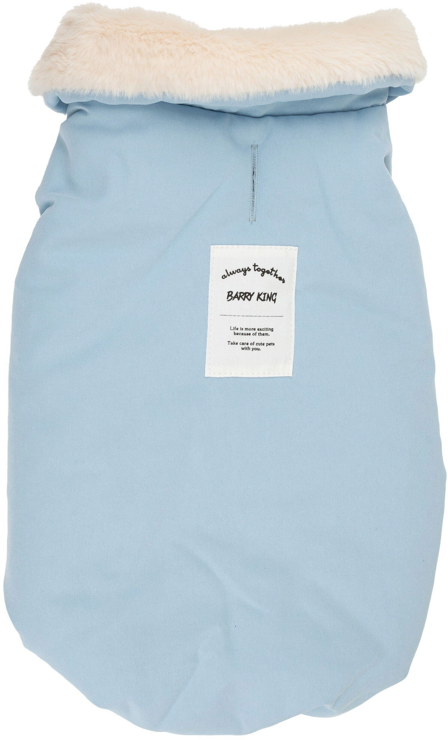 Jacket  dog  blue  with collar  size