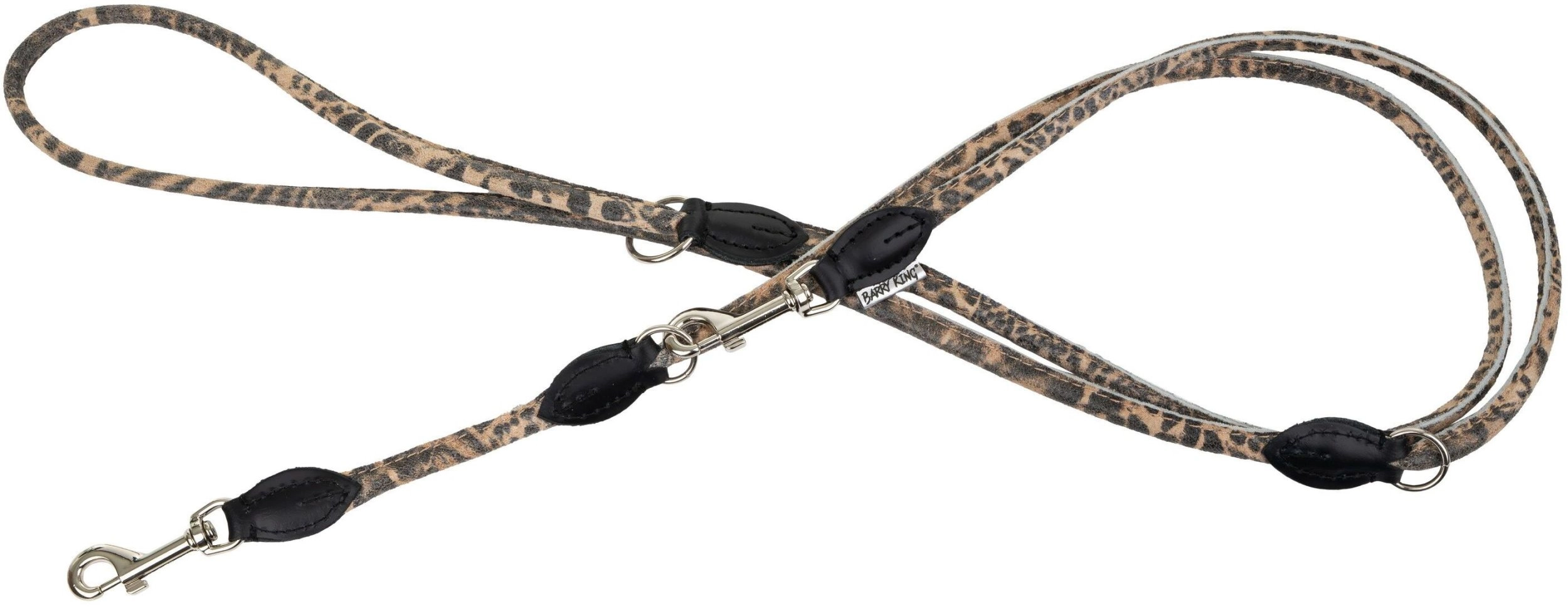 Smycz dla psa wzór CHEETAH regulowana