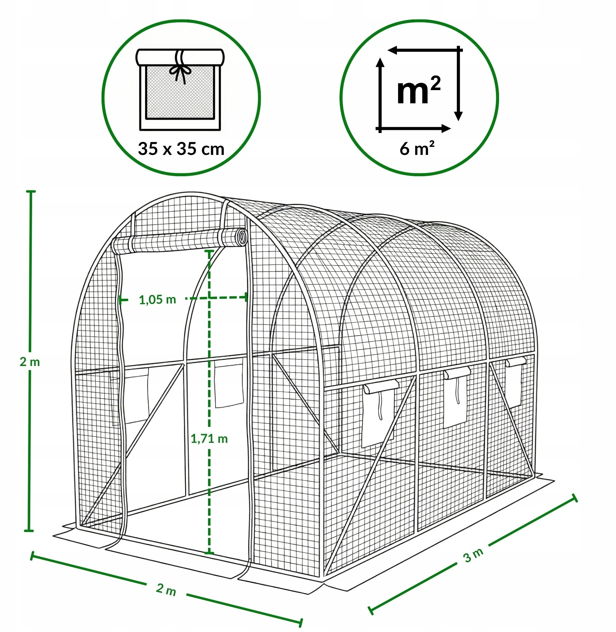 Bauerkraft Foil for TENDO garden tunnel