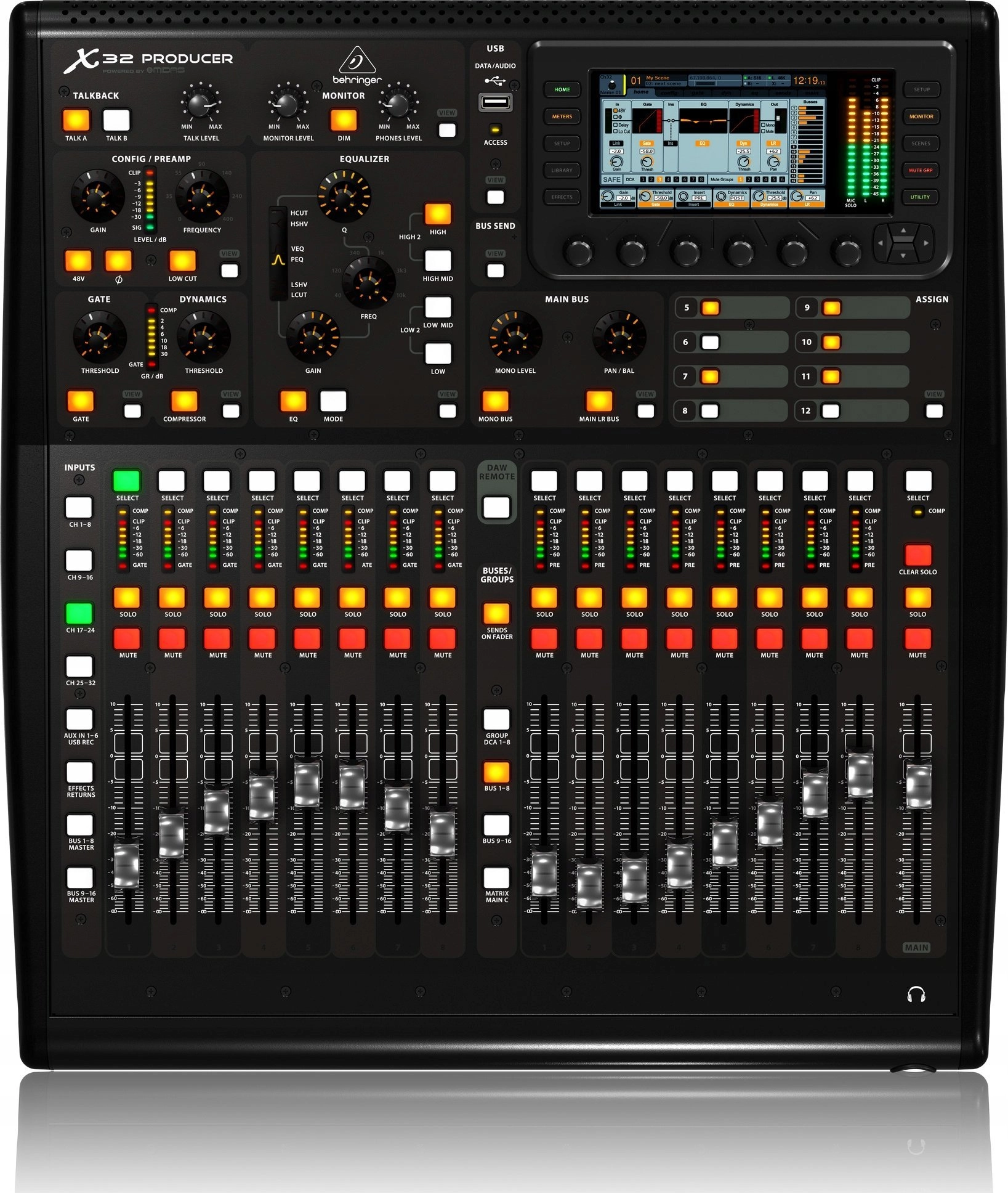 Behringer X32 audio mixer 40 channels