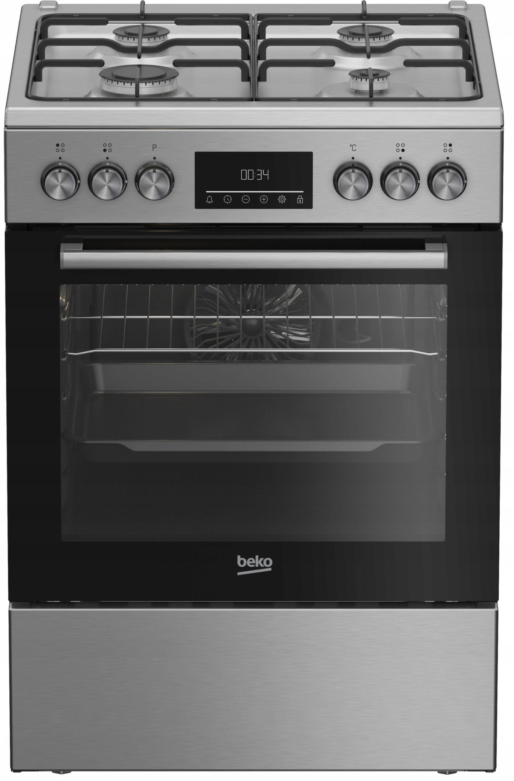 Gas stove with electric oven Beko