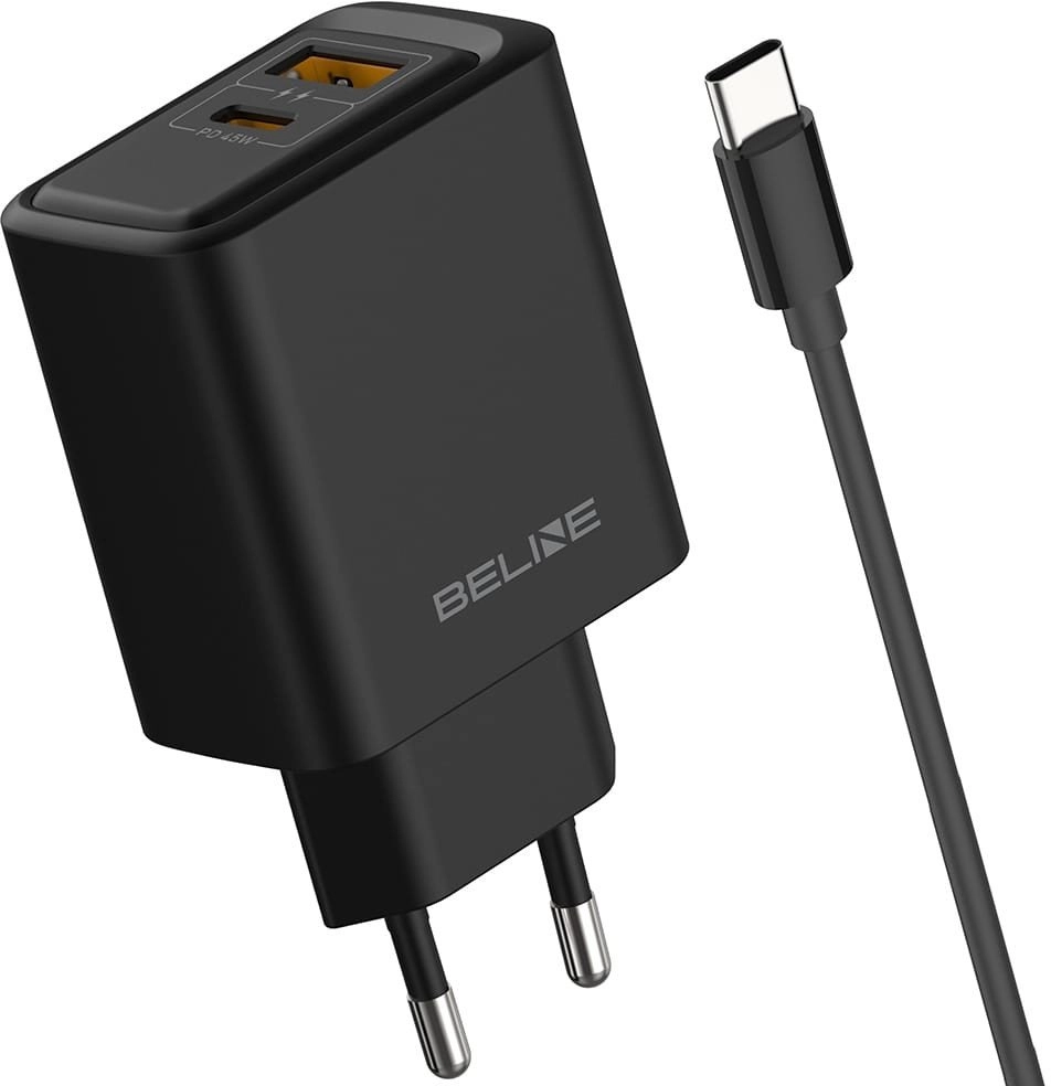 Ładowarka sieciowa Beline 45W GaN USB-A/USB-C