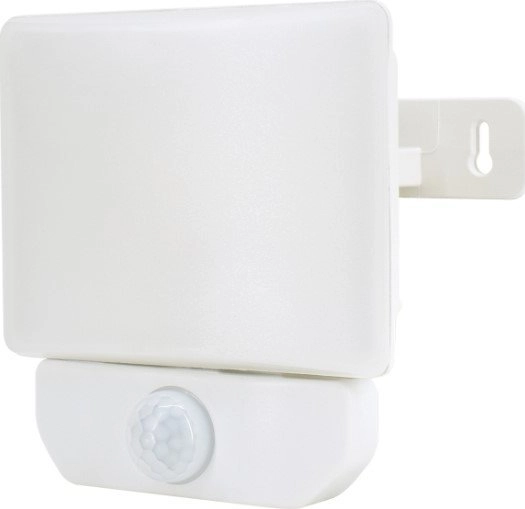 White LED floodlight with motion sensor