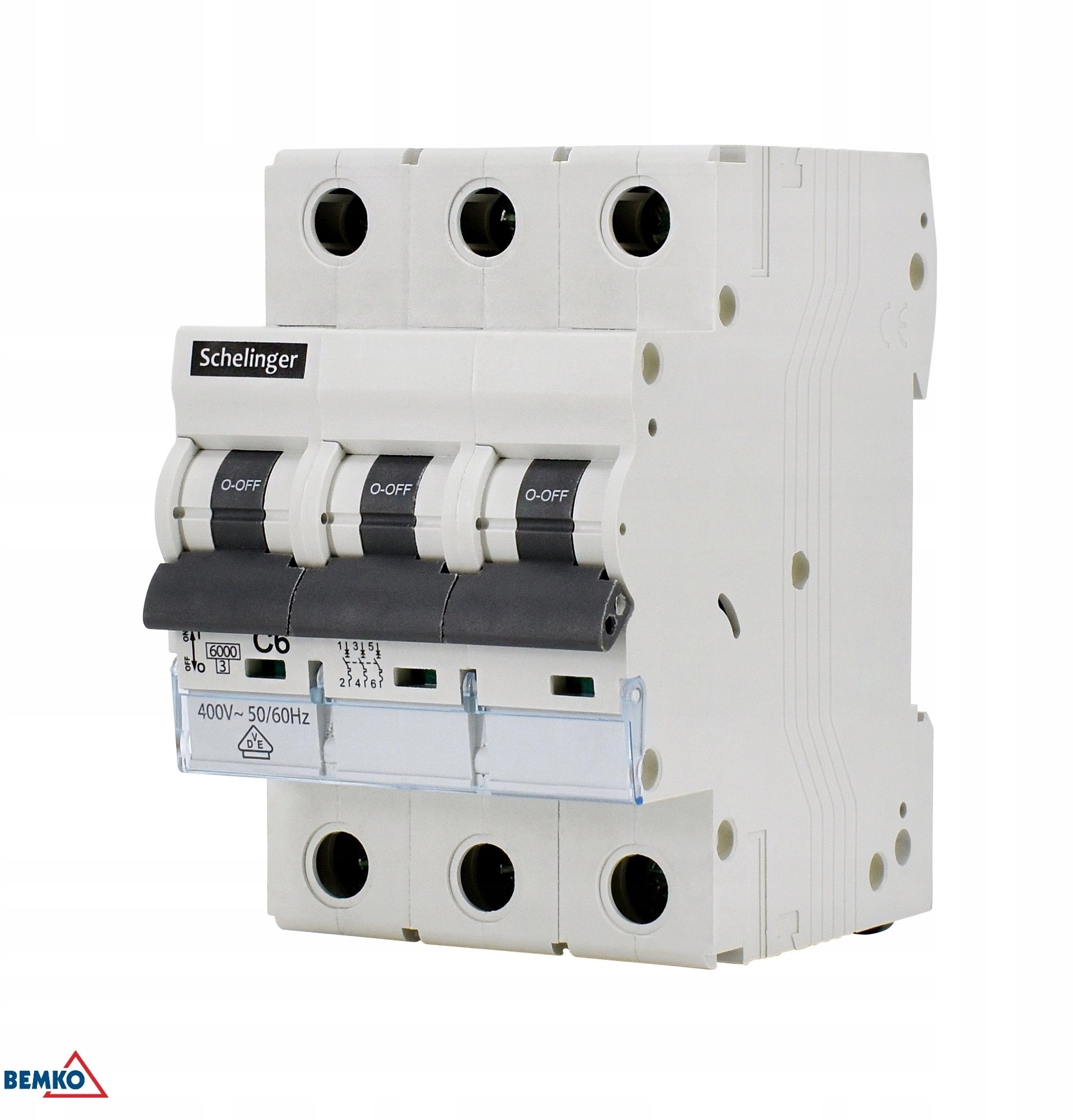 Circuit breaker 3P C 20A 6kA
