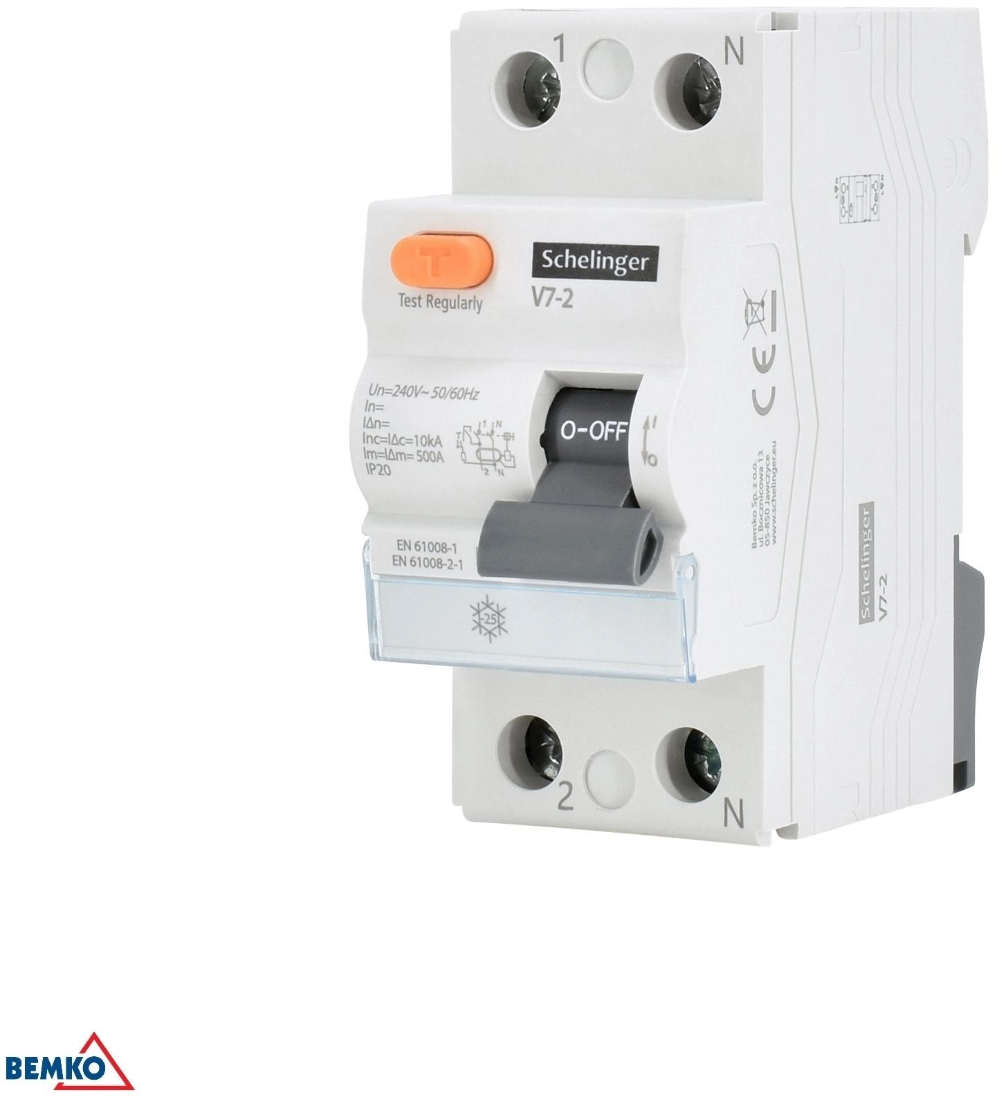 Residual current circuit breaker 2P 40A