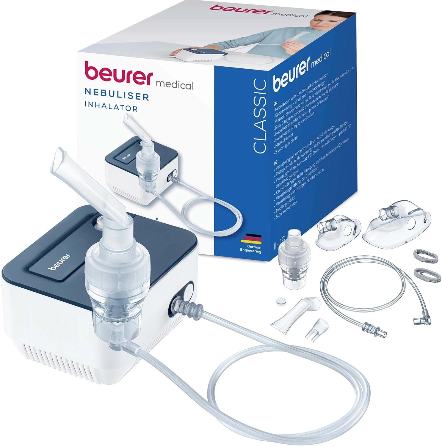 Beurer IH 16 balta/zila - Inhalators