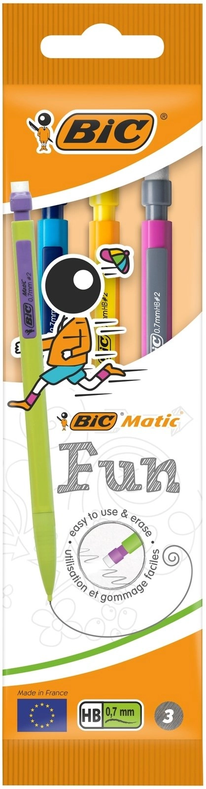 Ołówek z gumką bic matic fun