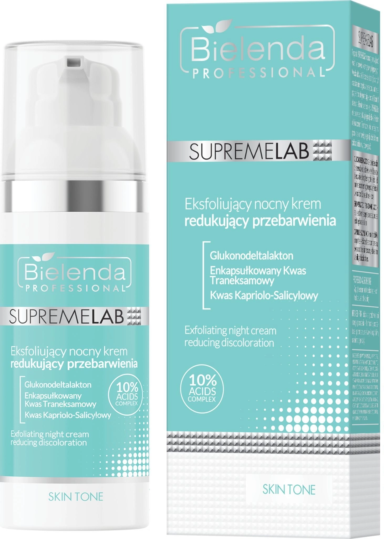 Bielenda Supremelab Exfoliating night cream reducing