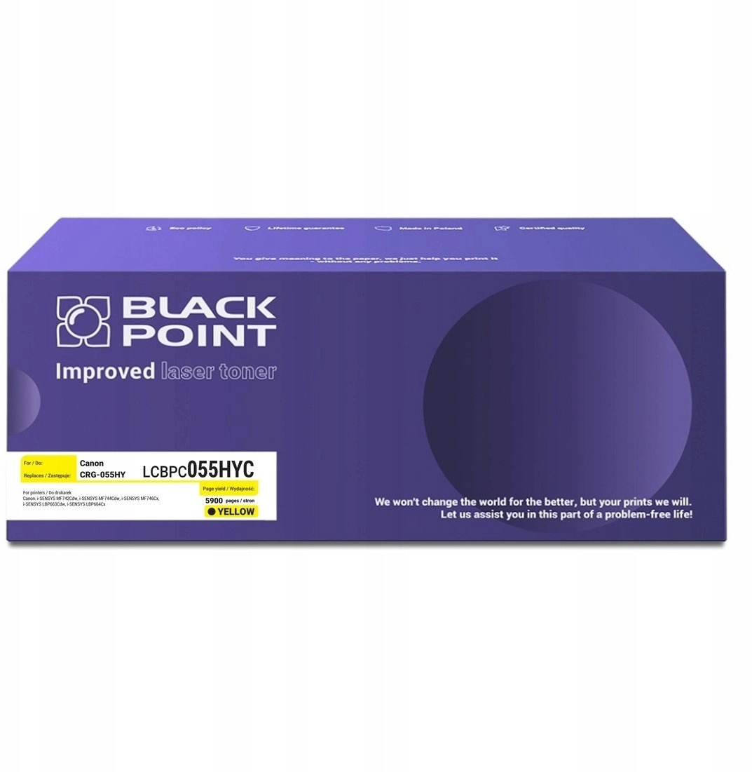 [LCBPC055HYC] BP Toner (Canon CRG-055HY) version