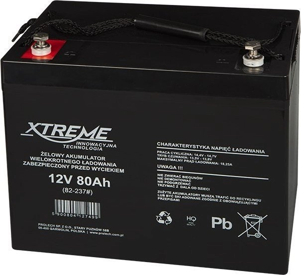 Blow Gel battery 12V 80Ah XTREME