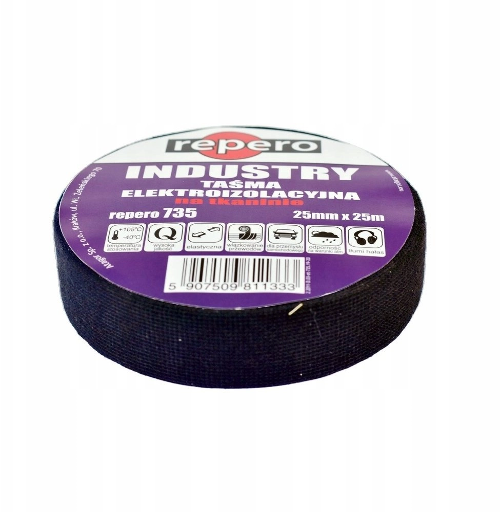 INDUSTRY insulating tape on fabric 25mm
