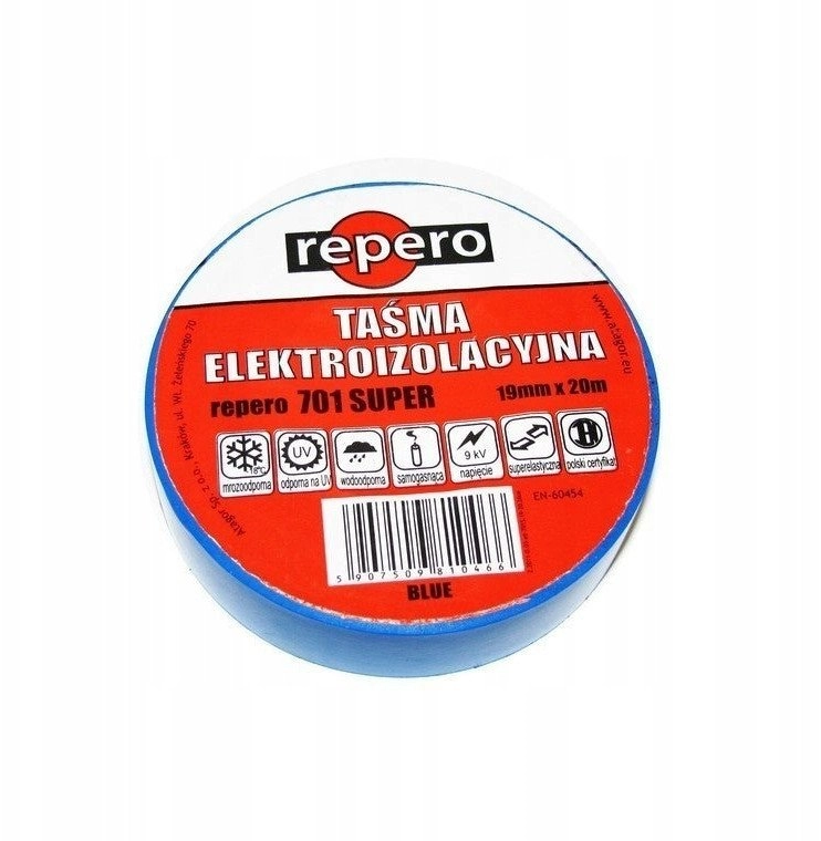 REPERO 701 INSULATING TAPE BLUE 19MMX20M