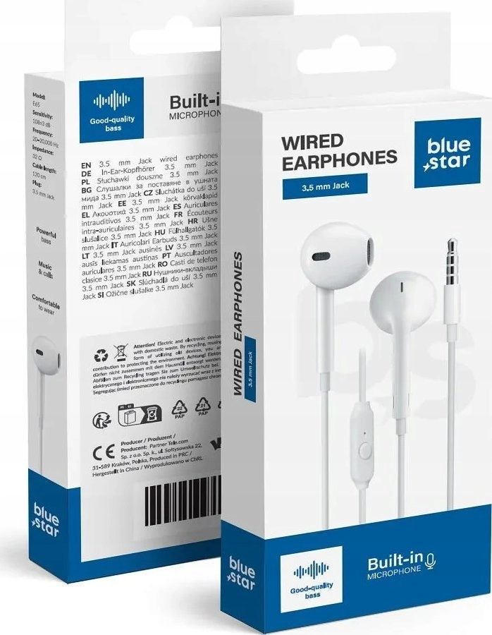 BLUE STAR wired headphones 3.5