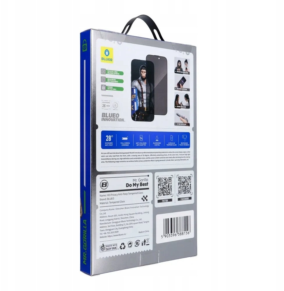 5D Tempered Glass Mr. Monkey Glass