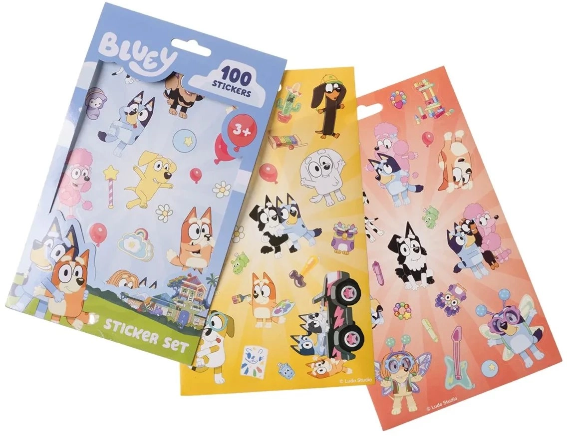 BLUEY Stickers set w/100 stickers paper