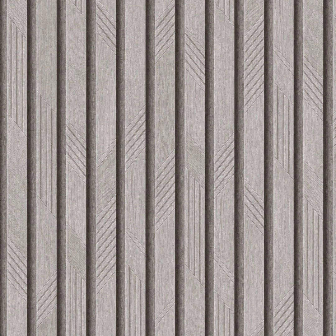 WALLPAPER 525128 BROWN SLATS (12) 525128