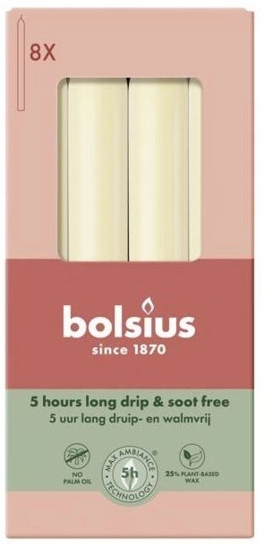 Table candles 8 pieces in a