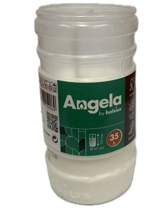 Candle Angela white 11x5.5x5.5cm