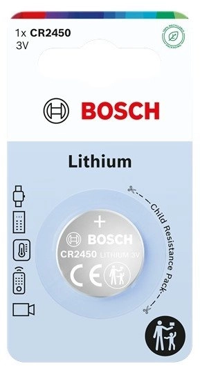 Bosch CR2450 lithium battery 1 pc