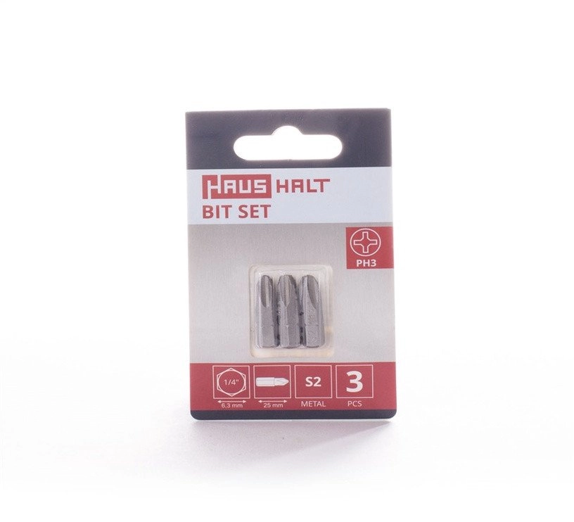 SCREWDRIVER BIT PH3X25MM 3PCS 14968991 PH3X25(3)