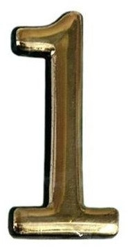 DOOR NUMBER GOLD 1 PLASTM 15165548