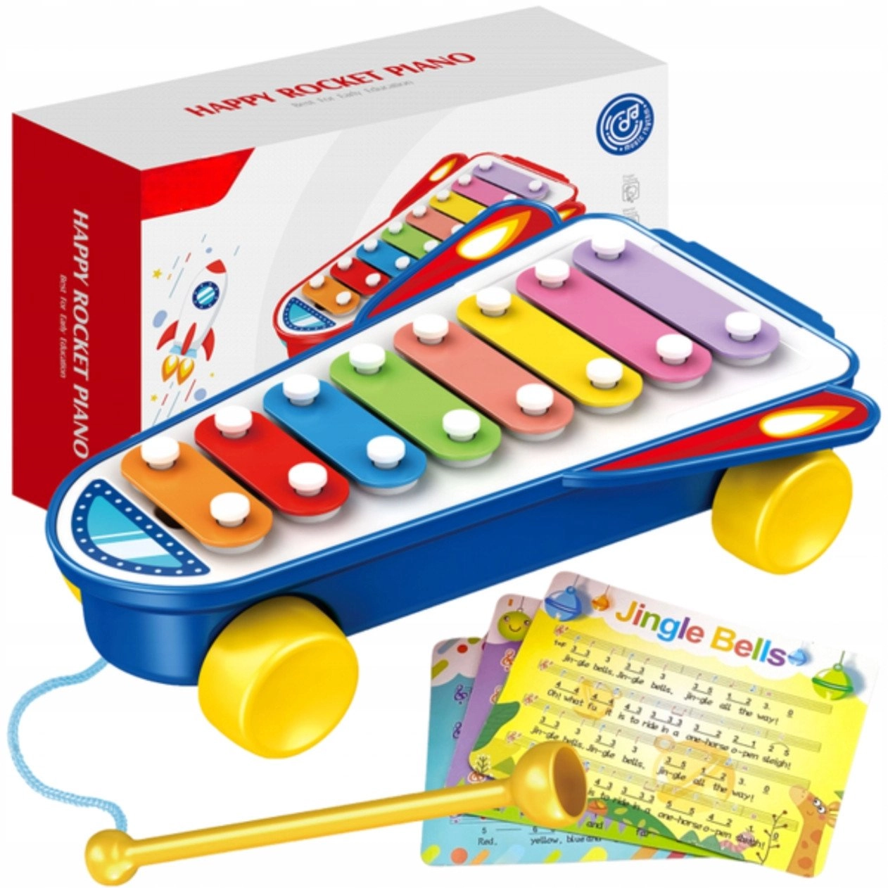 Cymbalki Space rocket for children  navy