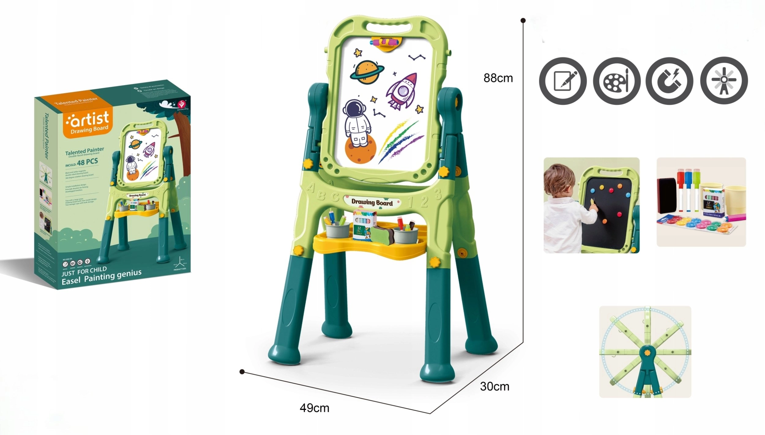 Bounn Art board for children  double-sided