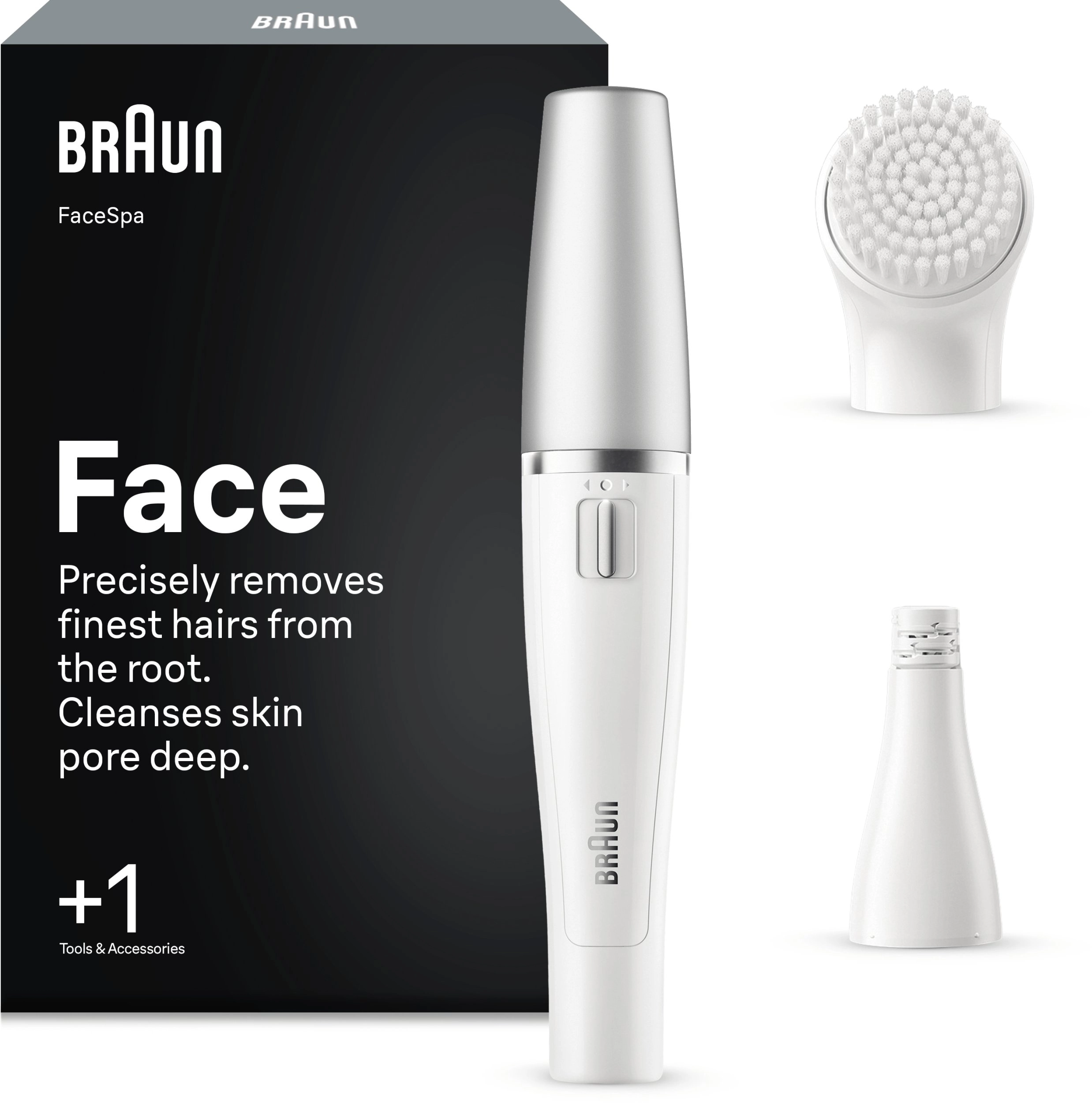 Braun Gesichtsepilierer Face 810 White Silver