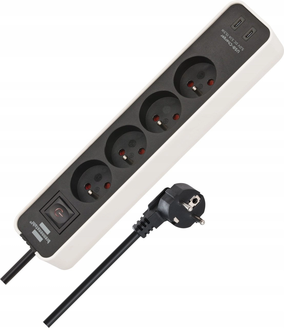 Brennenstuhl Ecolor power strip 4 sockets
