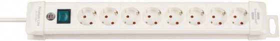 Brennenstuhl Power strip Premium-Line 8x white