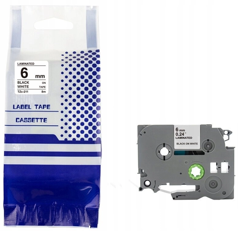 BROTHER TZE-211 tape 6mm x 8m