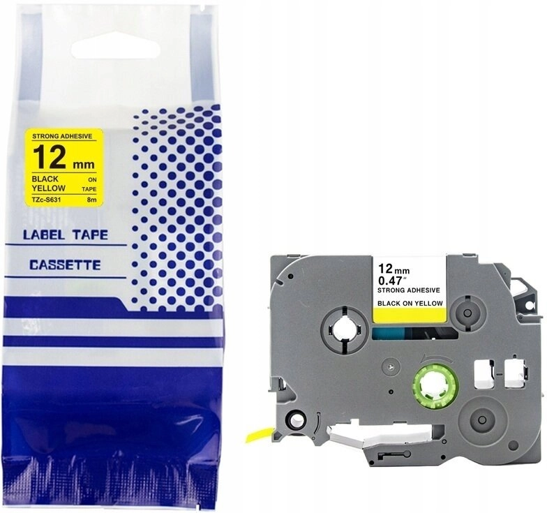BROTHER TZE-S631 tape 12mm x 8m
