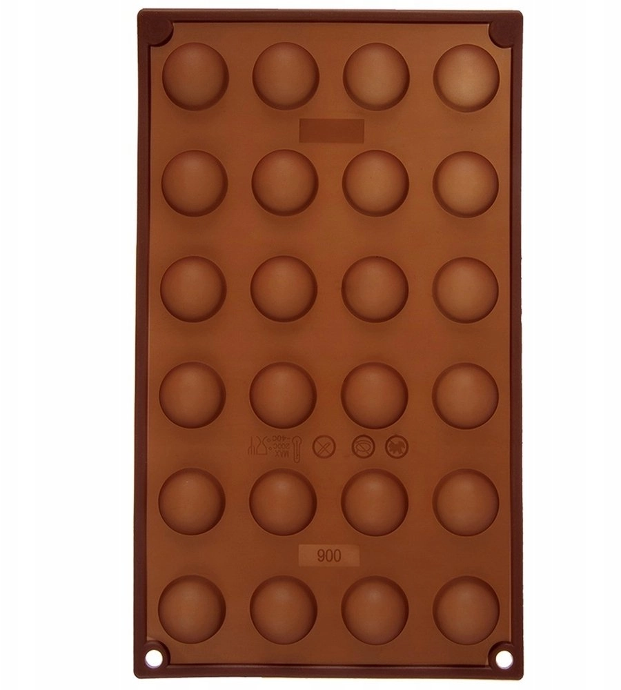 Brunbeste Chocolate Praline Mold Hemispheres 24