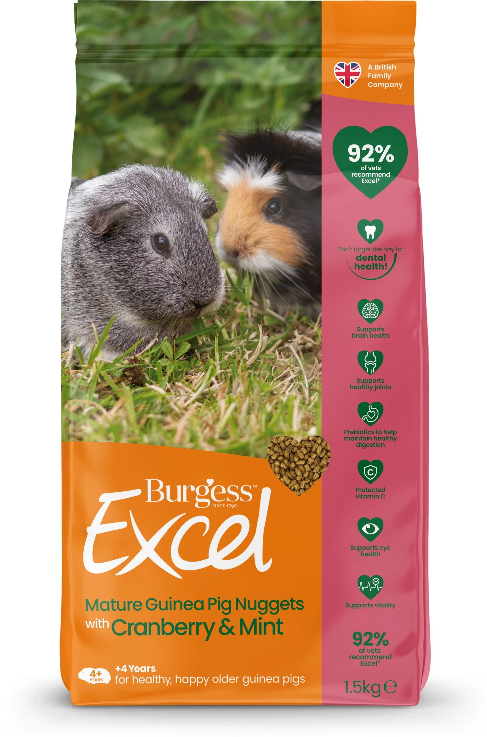 Burgess Excel Mature Guinea Pig Cranberry