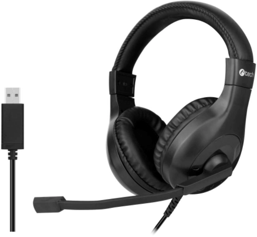 PC headphones C-TECH MHS-05U  USB black