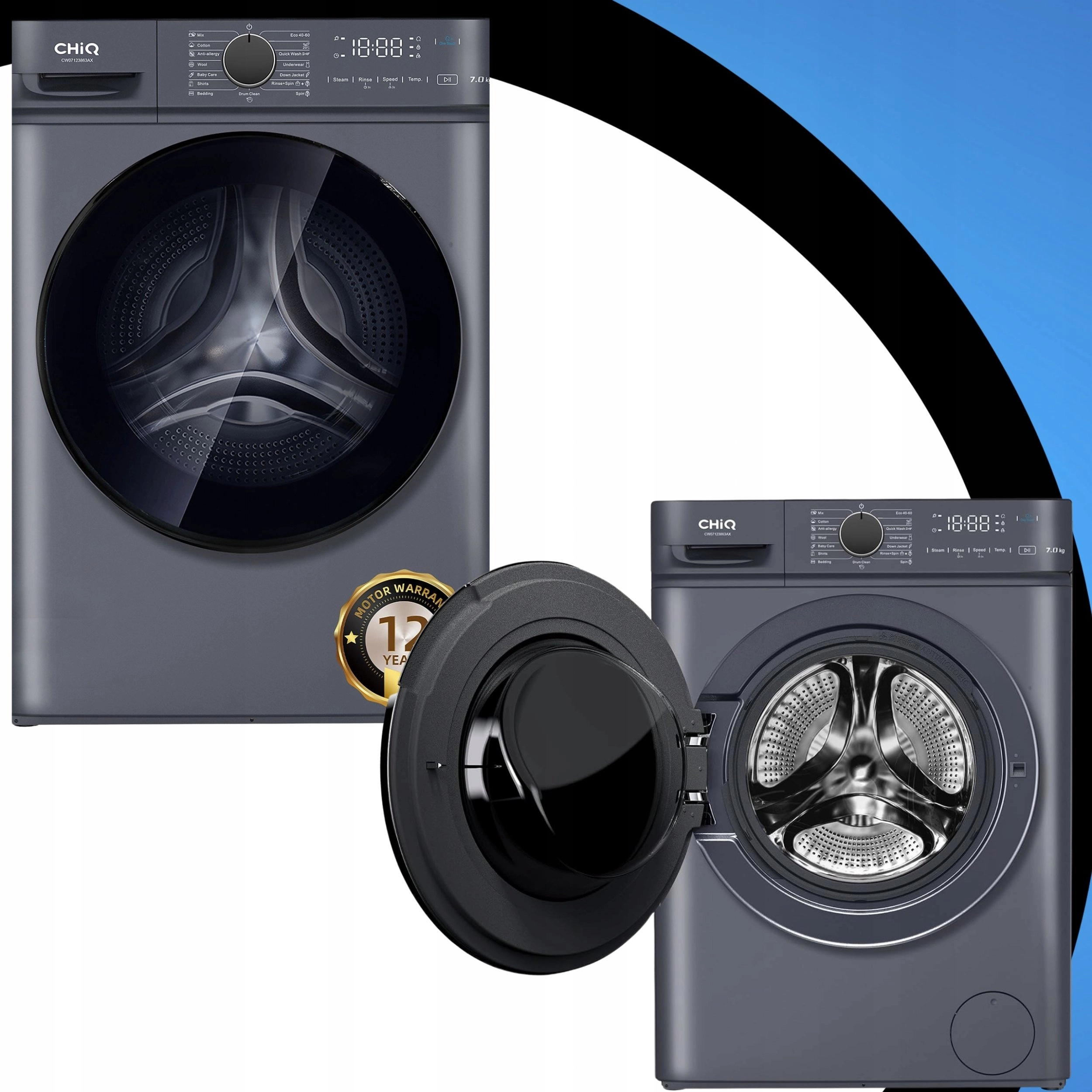 CHiQ washing machine Steam washing machine