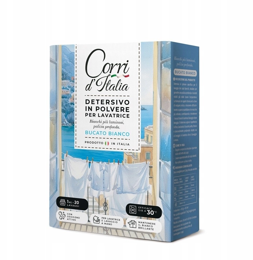 CORRI D`ITALIA Washing powder 1kg WHITE