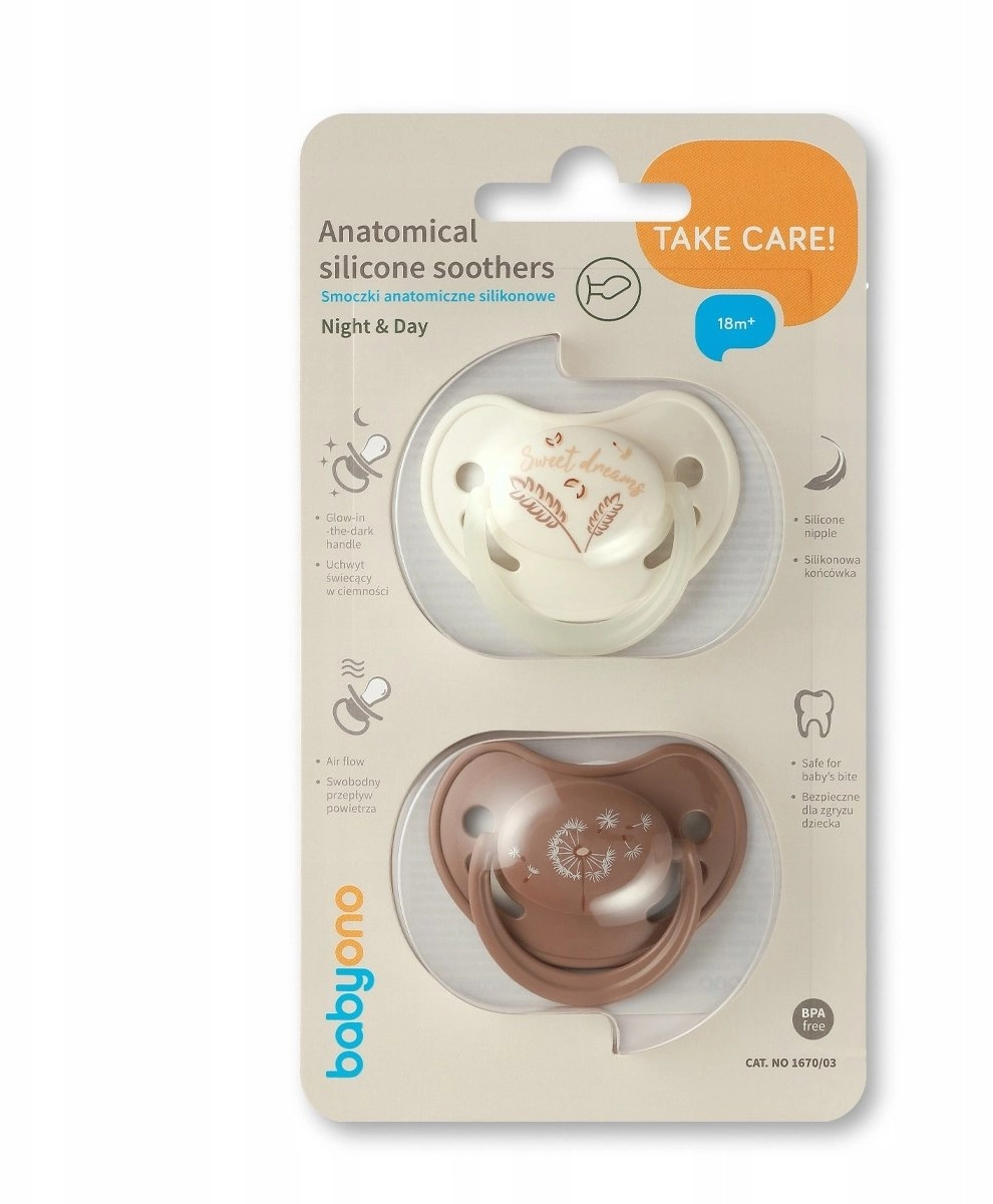 BABY ONO 1670/03 ANATOMICAL SILICONE TEATS