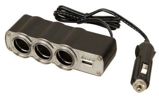 USB AND 12V SOCKET MULTIPLIER WITH