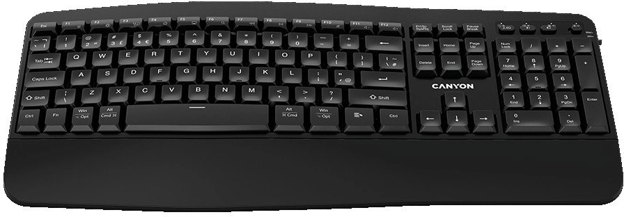 CANYON keyboard HKB-W6 Wireless Black 5291485017101